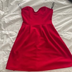 Red strapless dress forever 21 size S